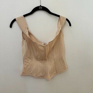 04 Elemental Eliana Bodice Tank fro Paris Georgia in the color Dune (Cream)